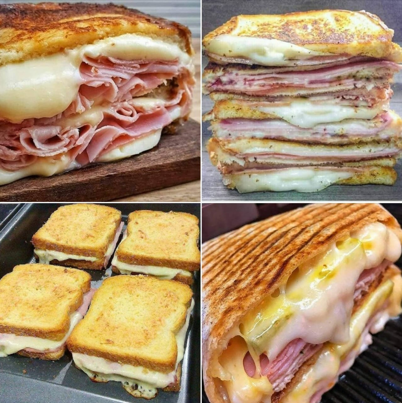 Vier verschiedene Sandwiches – Leckere Rezepte